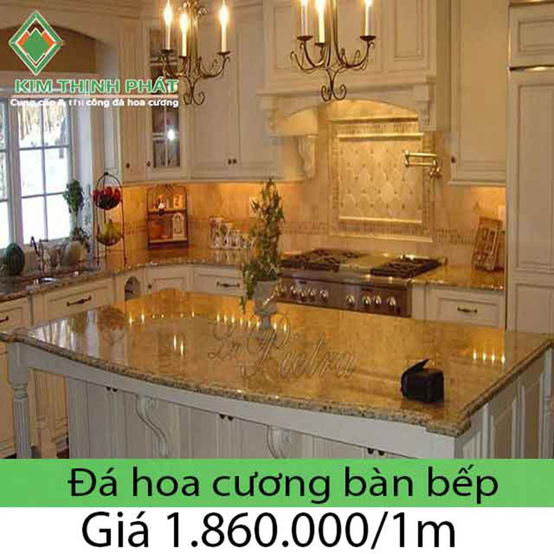 Giá đá hoa cương bếp granite rất sạch sẽ thoáng mát dùng trong ốp lát