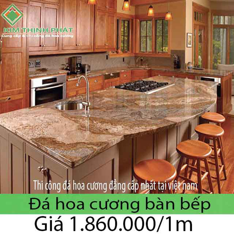 Giá đá hoa cương bếp granite khi sử dụng cho nhà mình luôn cảm nhận mát mẻ