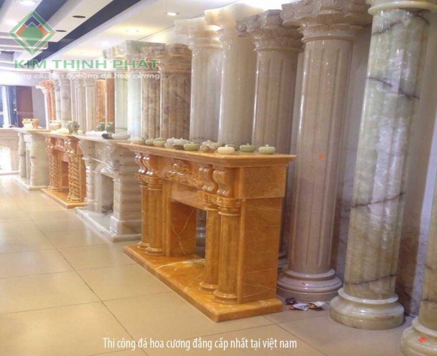 30 mẫu cột tròn đá hoa cương ốp khách sạn biệt thự đẹp nhất
